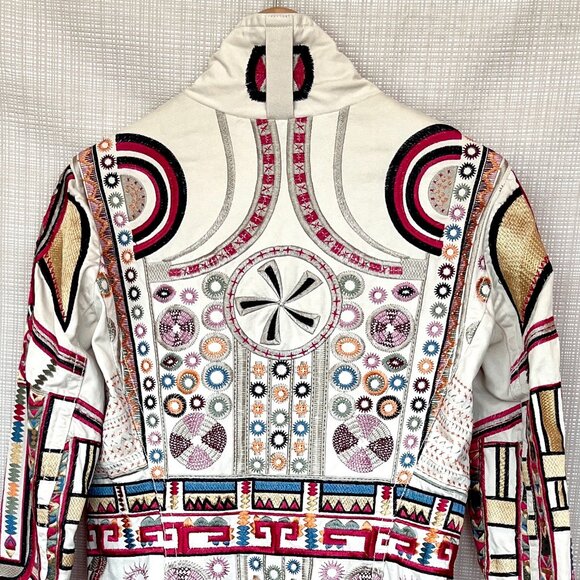$635 Firm Vintage Y2k Johnny Was Embroidered Jacket Studded Biya Two Ten Ten … - Picture 7 of 16